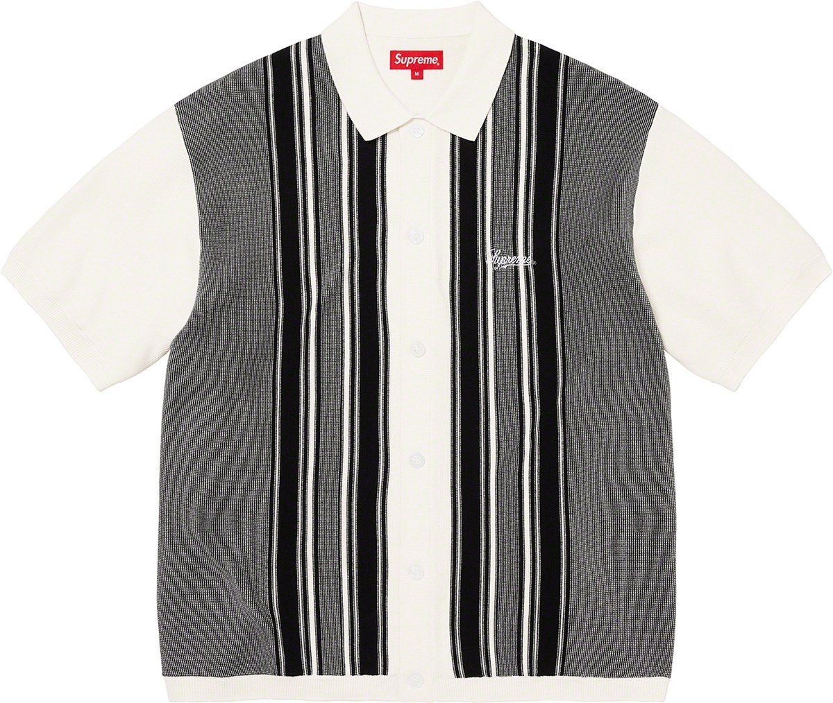 Stripe Button Up Polo view 2